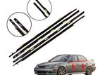 Honda Civic Ek3 Black Weather strip Set