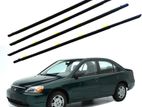 Honda Civic ES8 Black Weather strip Set