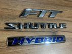 Honda Fit Shuttle GP2 Dicky Door Badges