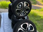 Honda Vezel Tyres with Alloy wheel Complete set