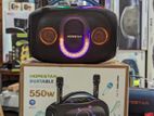 Hopestar Partybox Ultra High Power Speakers with Dual Mic (550W,AC/DC)