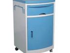 Hospital blue With white abs bed side cabinet