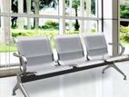 Hospital Visitor Chair 3 Seater Silver