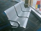 Hospital Visitor Chair 3 Seater Silver