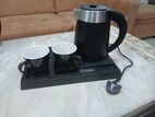 Hotel Electric Kettle Tray Set With 2 Mugs