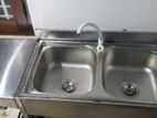 Hotel Kitchen Steel Sink Cabbing