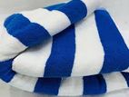 Hotel Pool Towel 36 x 72 Blue Stripe
