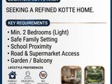 House Wanted for Rent in Kotte | Budget Rs. 80,000–150,000