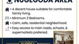House Wanted for Rent in Nugegoda | Budget Rs. 80K–175K