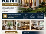 House Wanted to Rent in Nugegoda