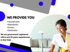 Housemaids / Attendants & Drivers services