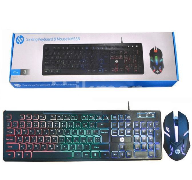 HP KM558 Wired Gaming Keyboard with Mouse for Sale in Colombo 4 ikman