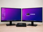 HP Pro Mini 400 G9 PC + 21.5" FHD Monitors