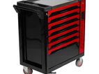 HTC 7 Drawer Tool Trolley With Tools 253Pcs