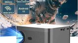 HY350 Android 11.0v Smart Projector, 1080p, WiFi & Bluetooth