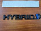 Hybrid Black Color Car Badge