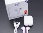 i12 TWS Airpods Wireless Bluetooth Earbuds with Touch Control