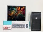 i3 2nd Gen 8GB RAM 128GB SSD 500GB HDD 19" Squire Monitor Full Set