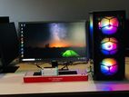 i5 4th 8GB 128GB SSD 500GB 22"Inch Wide Monitor RGB PC