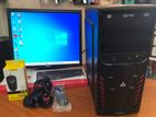 I5 4th, 8gb Ram, 19” Square Monitor Full Set Desktop Cpu Computer