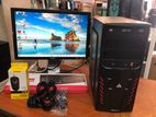 I5 4th Gen, 8gb Ram, 19” Wide Monitor Full Set Desktop Computer Cpu