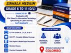 ICT Classes for Grades 6 to 11 (O/L) Sinhala Medium
