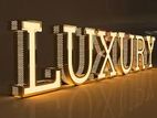 Illuminated Mesh Letter Sign Boards