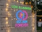 Illuminating LED Neon Sign Boards for Special Events