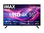 IMAX 55" 4K Smart android Ultra HD LED Frameless TV with Voice Remote