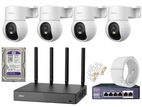 IMOU 3MP 2K 4-Camera PoE IP 360 rotate colorvu CCTV Package
