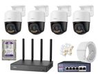 IMOU 3MP 2K 4-Camera PoE IP 360 rotate colorvu CCTV Package