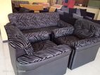 IMPANA BRAND NEW leathr two tone sofa set 3+1+1