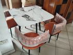 IMPANA Office |Home |Hôtel Granite Top Dining Table + 4 Chair set