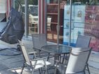 Impana Outdoor Table Chair with Umbrella Full Set - Ot505