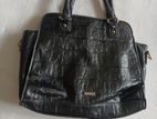 Black Leather Ladies Handbag