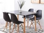Imported Eggy Dinning Table with 4 Chairs