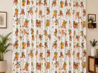 Imported Elephant-Print Curtain