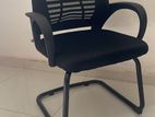 IMPORTED EX MESH ZEBRA BLK BASE VISTOR CHAIRS