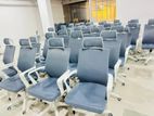 IMPORTED GREY PLASTIC BK HI-BK OFFICE CHAIRS WITH HEADREST