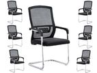 IMPORTED PEOPLES CHAIR OFFICE VISITORS LOBBY MESH CHAIR-8301