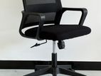 IMPORTED SQ EX MESH BLK OFFICE CHAIRS