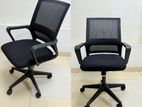 IMPORTED SQ MESH BLK OFFICE CHAIRS