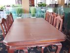 Imported Teak Wood Dining Table Set + 8 Chairs