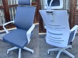 Imported WHITE MIX GREY H/Rest Office Chairs