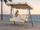 Indoor & Outdoor Swing Chair with Sun Canopy ✨ Beige