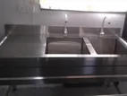 Industrial Double Bowl Sink 1500 x 700 850 mm