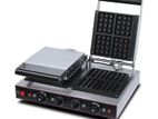 Industrial Double Square Waffle Maker