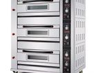 Industrial Gas Oven 3 Deck 9 Trays