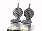 Industrial Non-Stick Electric Dual Bubble Waffle Maker