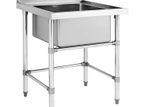 Industrial Single Bowl Sink 600*600mm